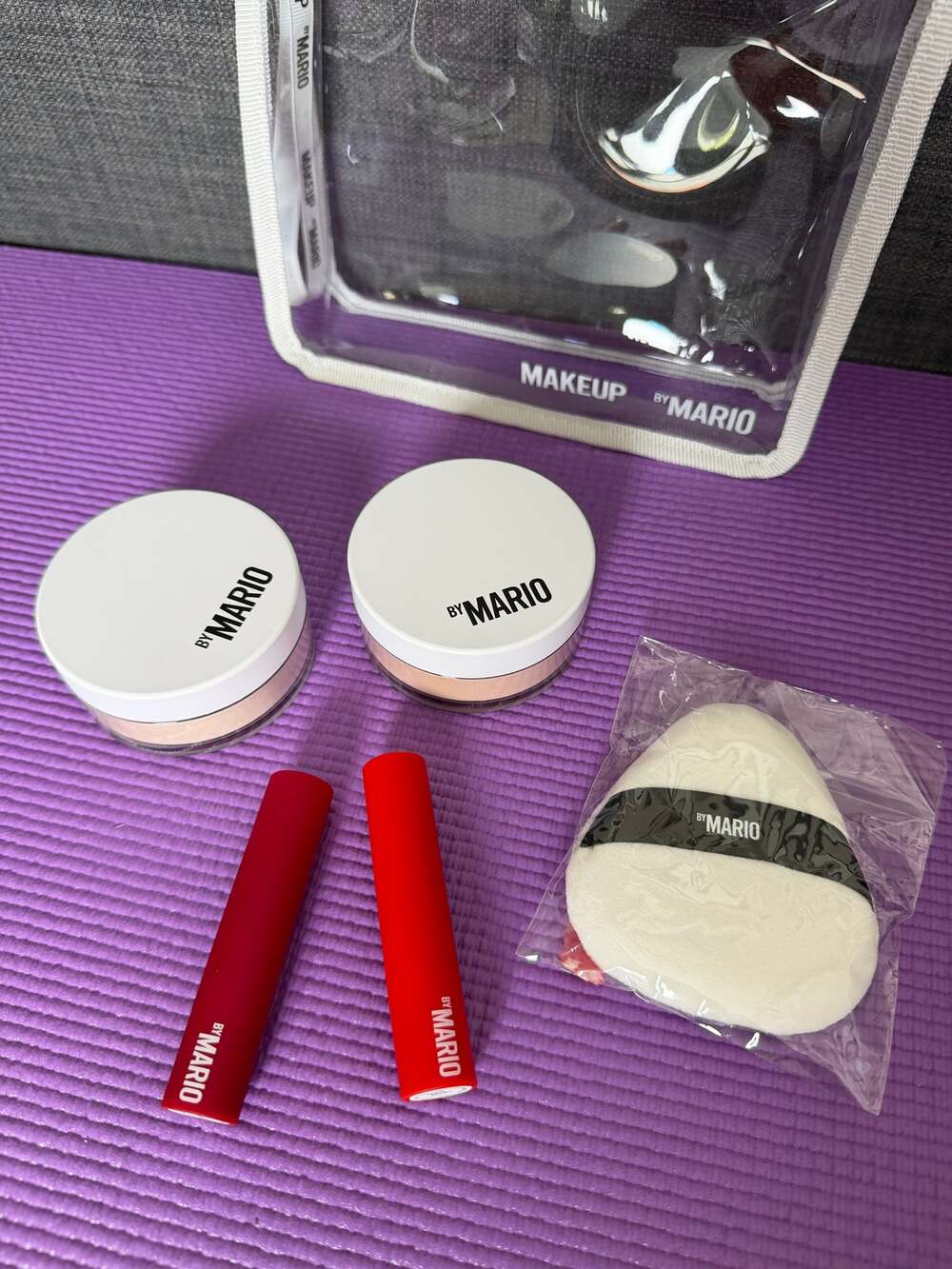 Makeup by Mario SurrealSkin Powder MoistureGlow Lip Serum Bundle New